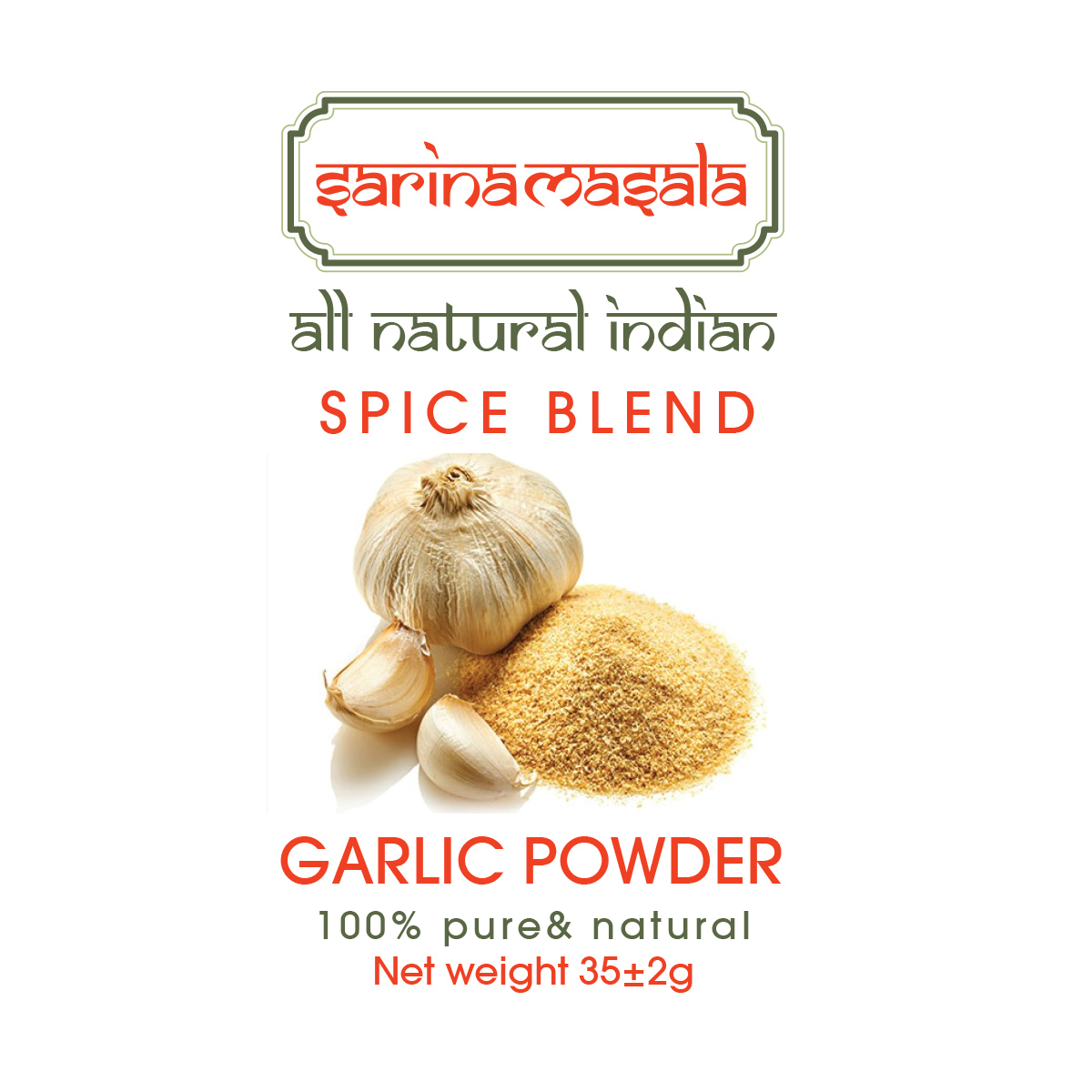 پودر خالص سیر اعلا سارینا ماسالا Garlic Powder