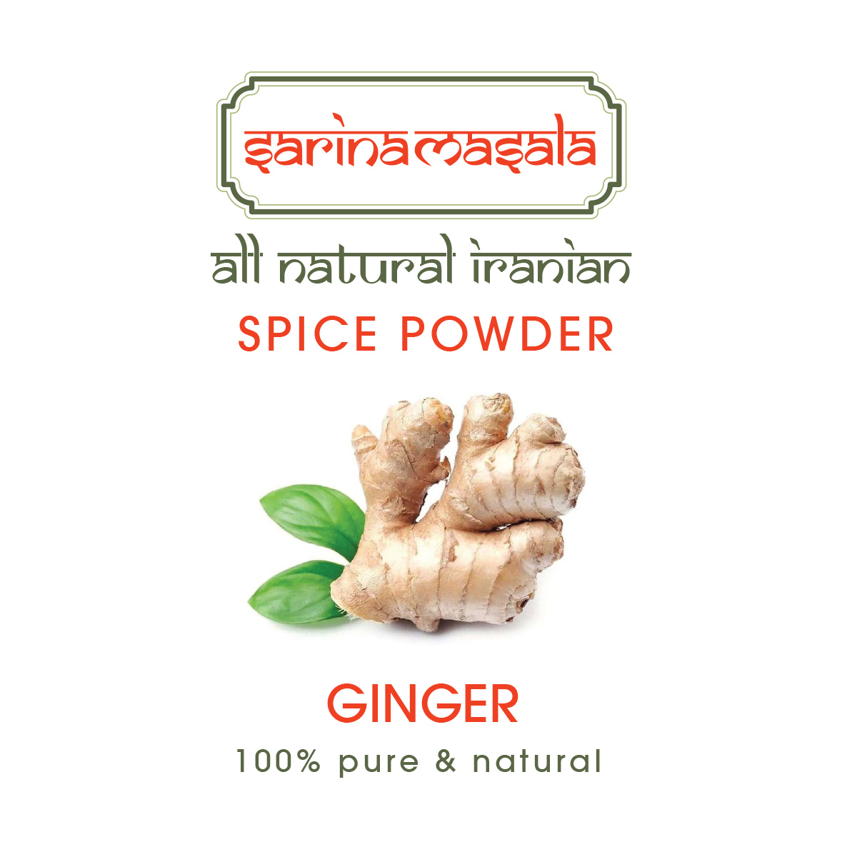 زنجبیل خالص و آسیابشده | تقویت سیستم ایمنی و گوارش –Ginger سارینا ماسالا