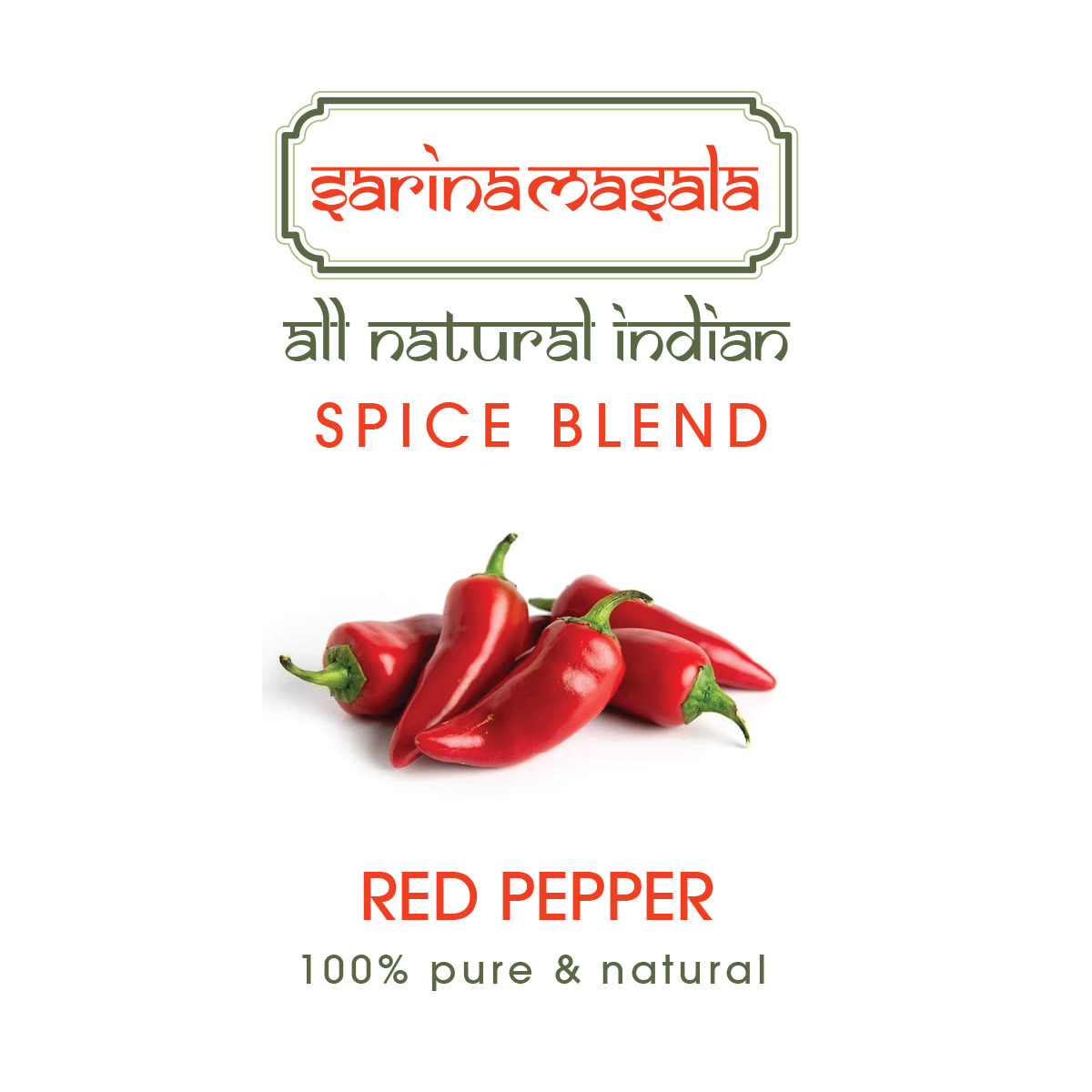 ادویه فلفل قرمز اتشین ویژه Red Pepper سارینا ماسالا